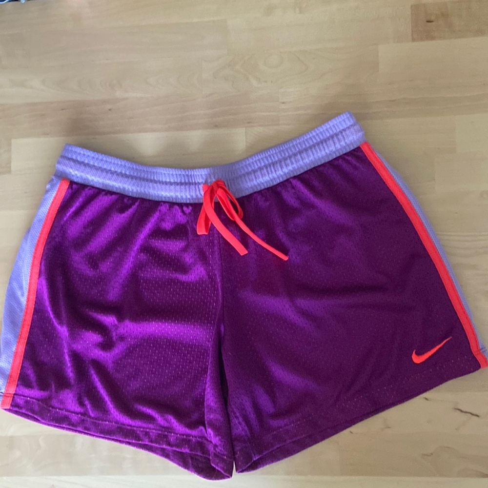 Nike Dri-fit Purple and Orange Medium Shorts